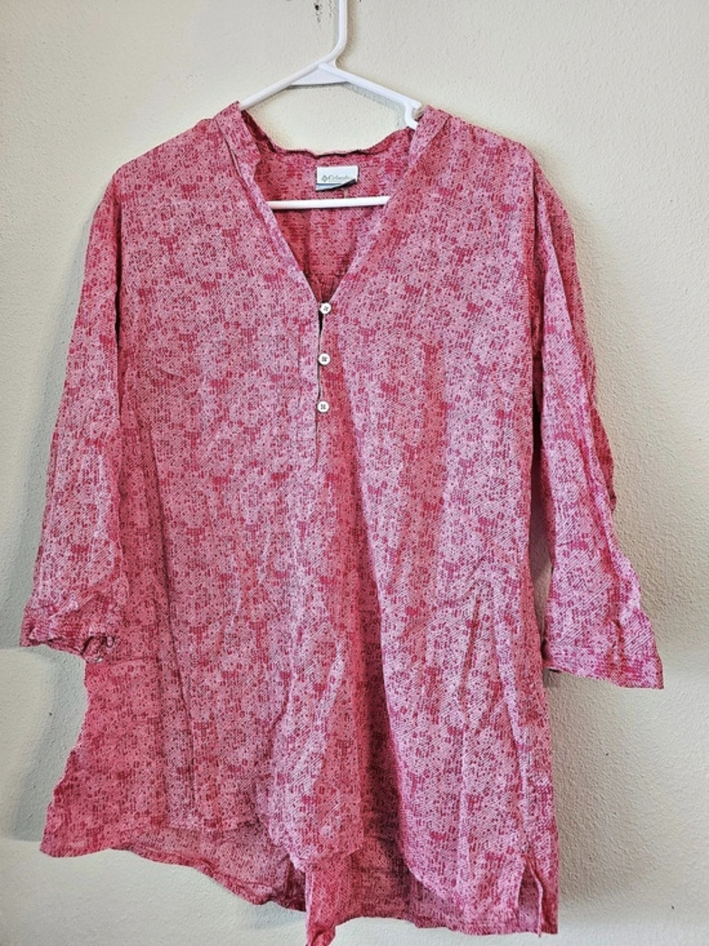 Columbia Pink Abstract Tunic